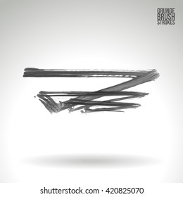 Brush stroke and texture. Vector design.