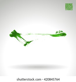 Brush stroke and texture. Vector design.