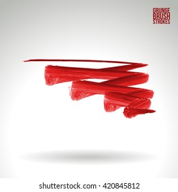 Brush stroke and texture. Vector design.