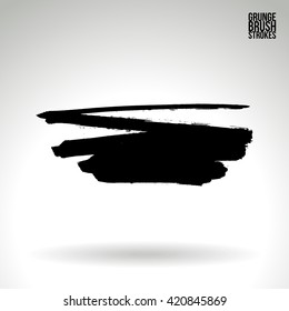 Brush stroke and texture. Vector design.