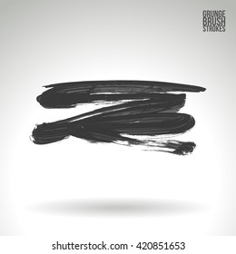 Brush stroke and texture. Vector design.