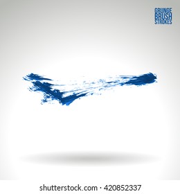 Brush stroke and texture. Vector design.