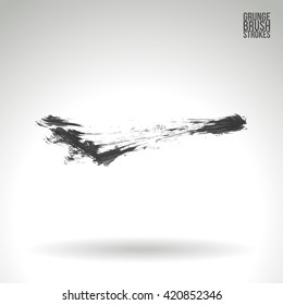 Brush stroke and texture. Vector design.