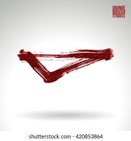 Brush stroke and texture. Vector design.