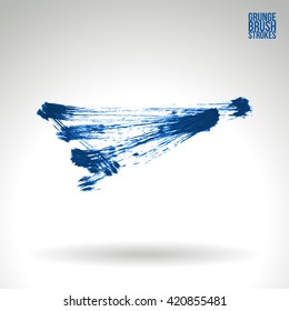 Brush stroke and texture. Vector design.
