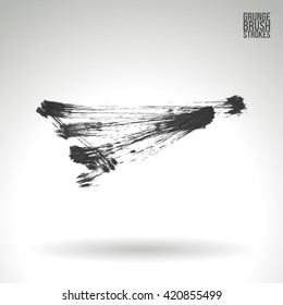 Brush stroke and texture. Vector design.