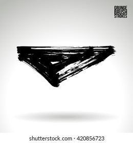 Brush stroke and texture. Vector design.