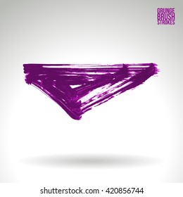 Brush stroke and texture. Vector design.