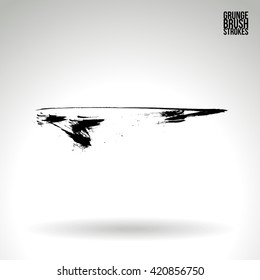 Brush stroke and texture. Vector design.