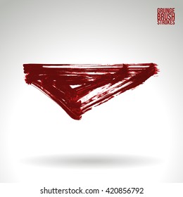 Brush stroke and texture. Vector design.