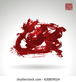Brush stroke and texture. Vector design.