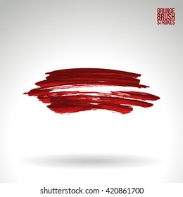 Brush stroke and texture. Vector design.