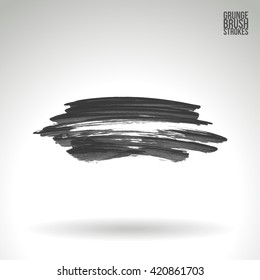 Brush stroke and texture. Vector design.