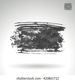 Brush stroke and texture. Vector design.