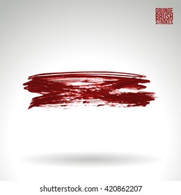 Brush stroke and texture. Vector design.