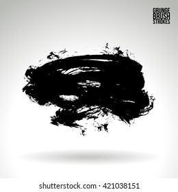 Brush stroke and texture. Vector design.