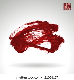 Brush stroke and texture. Vector design.