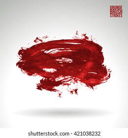 Brush stroke and texture. Vector design.