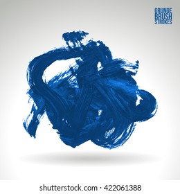 Brush stroke and texture. Vector design.