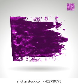 Brush stroke and texture. Vector design.