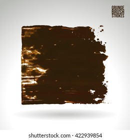 Brush stroke and texture. Vector design.