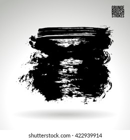 Brush stroke and texture. Vector design.