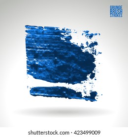 Brush stroke and texture. Vector design.