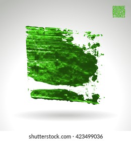 Brush stroke and texture. Vector design.