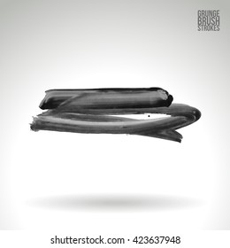 Brush stroke and texture. Vector design.