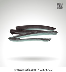 Brush stroke and texture. Vector design.