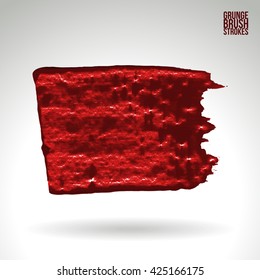 Brush stroke and texture. Vector design. Underline and border.