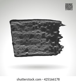 Brush stroke and texture. Vector design. Underline and border.