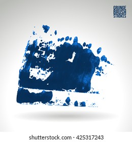 Brush stroke and texture. Vector design.