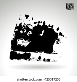 Brush stroke and texture. Vector design.