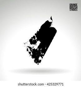 Brush stroke and texture. Vector design.