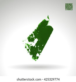 Brush stroke and texture. Vector design.