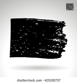 Brush stroke and texture. Vector design.