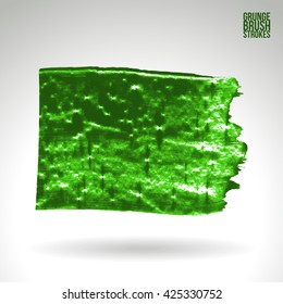 Brush stroke and texture. Vector design.