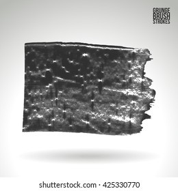 Brush stroke and texture. Vector design.