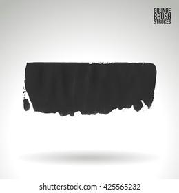 Brush stroke and texture. Vector design. Underline and border.