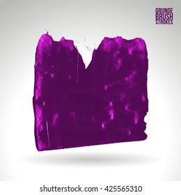Brush stroke and texture. Vector design. Underline and border.