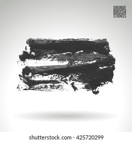 Brush stroke and texture. Vector design.