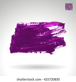 Brush stroke and texture. Vector design.