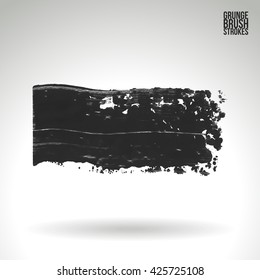 Brush stroke and texture. Vector design.