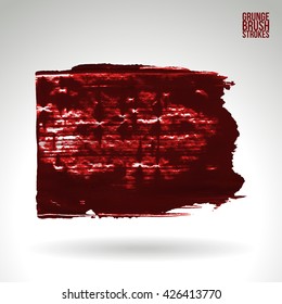 Brush stroke and texture. Vector design. Underline and border.