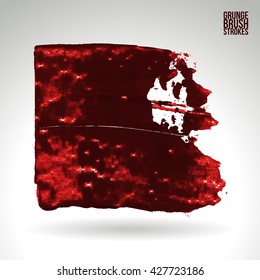 Brush stroke and texture. Vector design. Underline and border.