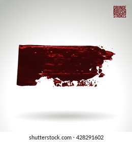 Brush stroke and texture. Vector design. Underline and border.