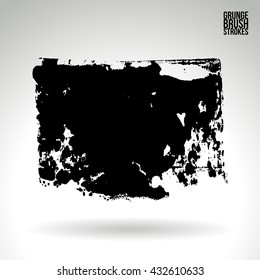 Brush stroke and texture. Vector design.