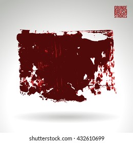 Brush stroke and texture. Vector design. Underline and border.