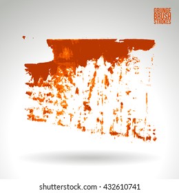 Brush stroke and texture. Vector design.
